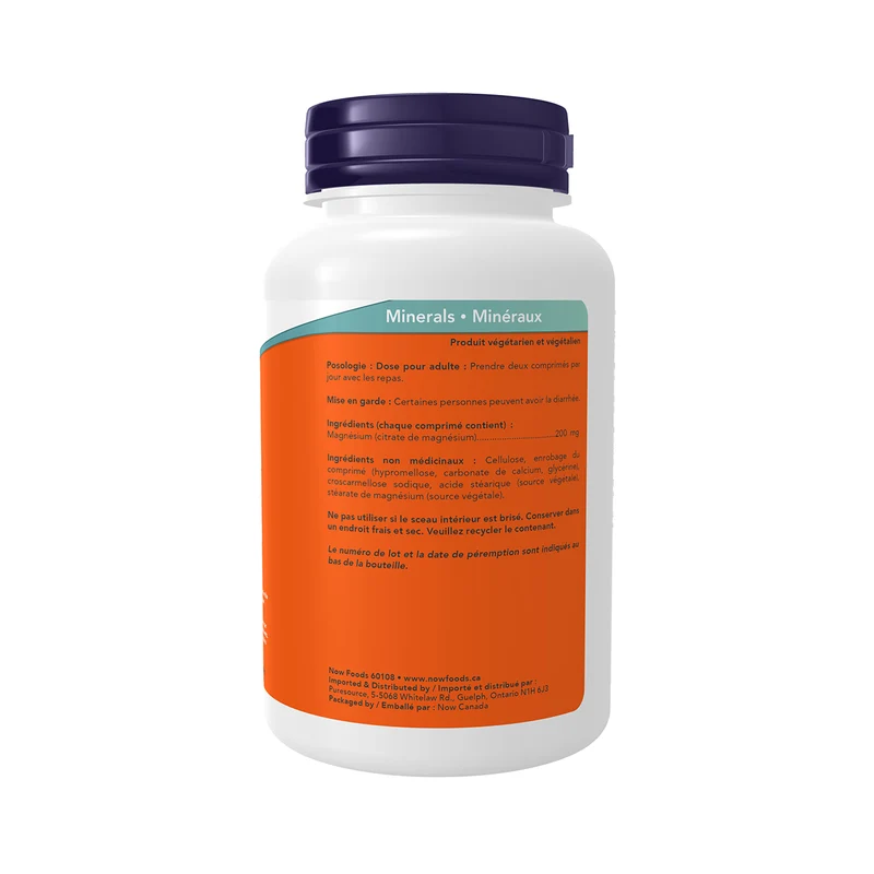 NOW - Magnesium Citrate 200 mg | 100 Caps