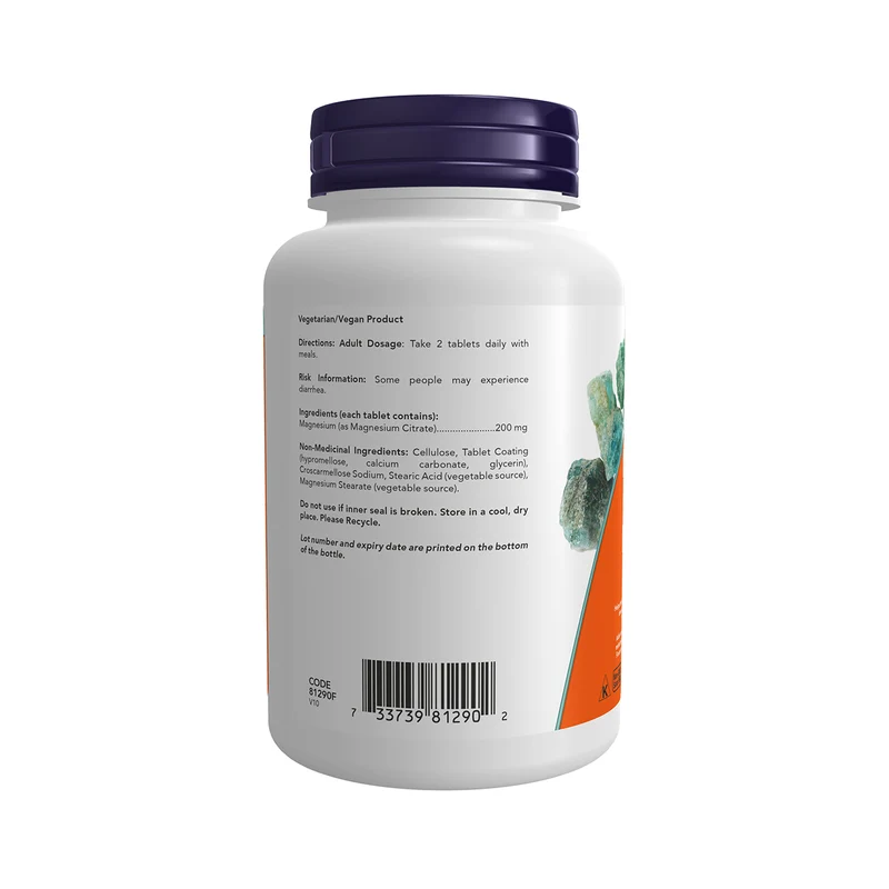 NOW - Magnesium Citrate 200 mg | 100 Caps