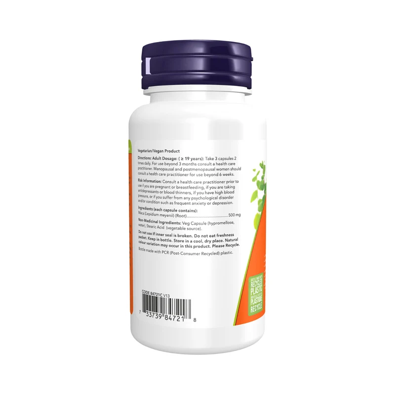 NOW - Maca 500 mg | 100 Veg Capsules