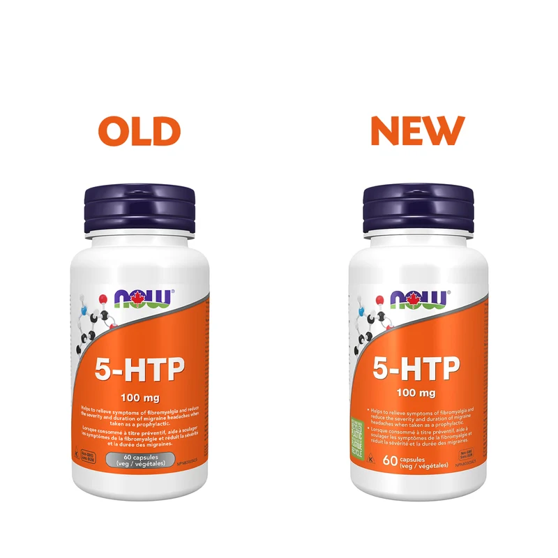 NOW - 5-HTP 100 mg | 60 Veg Capsules