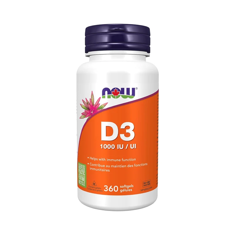 NOW - Vitamin D3 1000 IU | 360 Softgels
