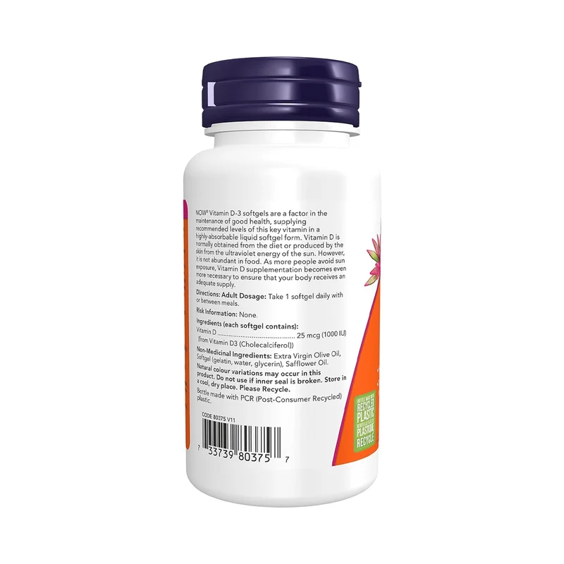 NOW - Vitamin D3 1000 IU | 360 Softgels