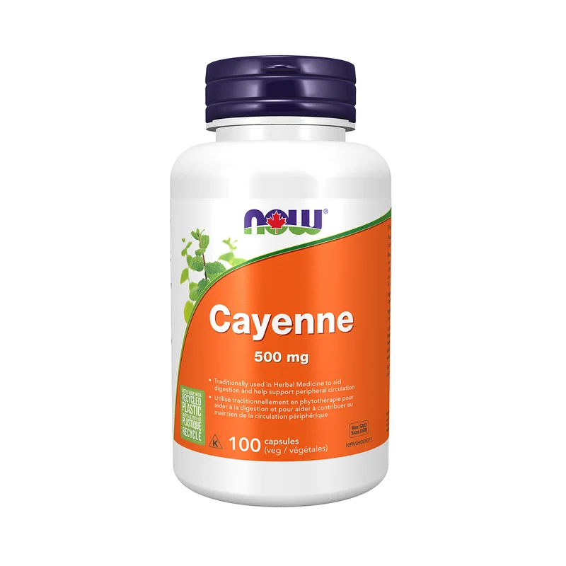 NOW - Cayenne 500 mg | 100 Caps