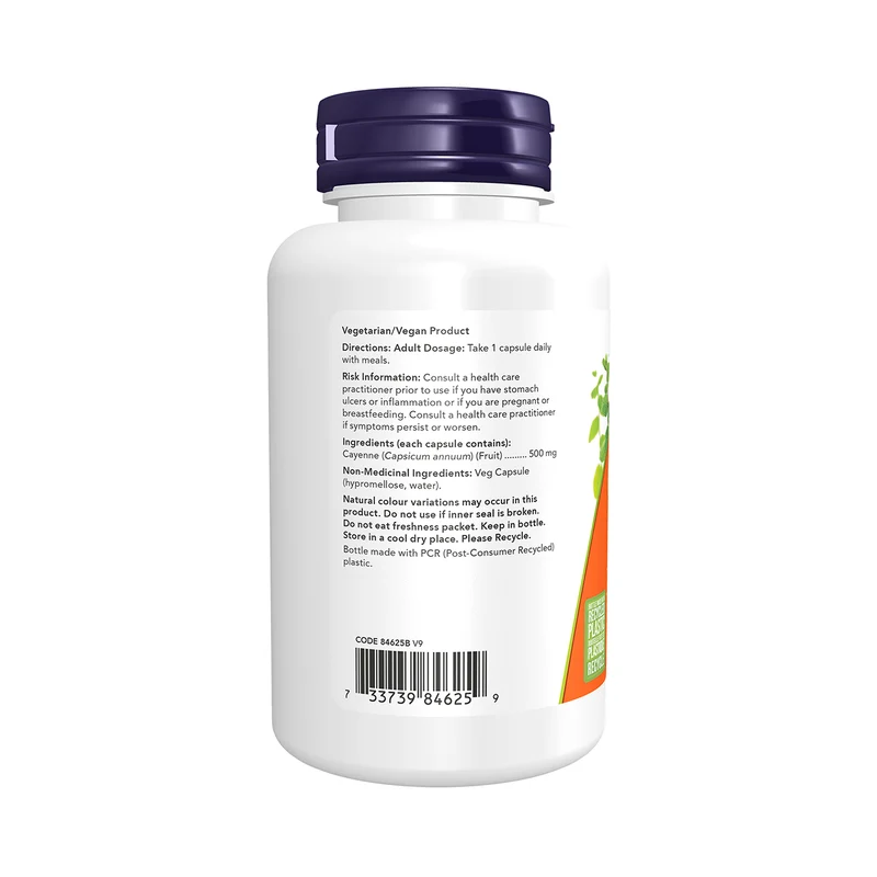 NOW - Cayenne 500 mg | 100 Caps