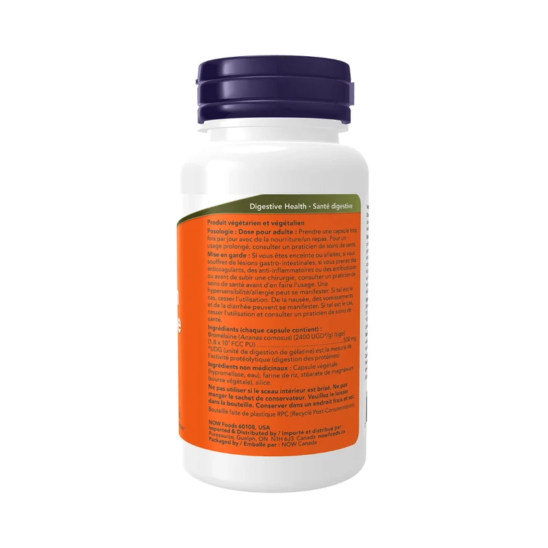 NOW - Bromelain 500 mg | 60 Veg Capsules