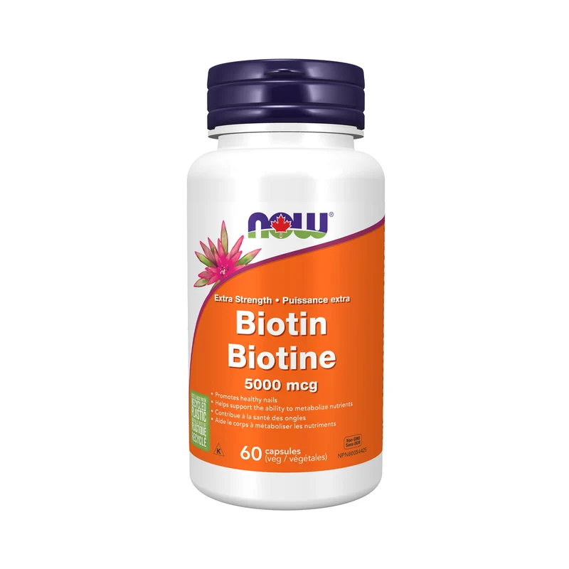 NOW - Biotin 5000 mcg | 60 Veg Capsules