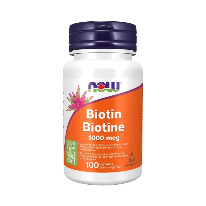 NOW - Biotin 1000 mcg | 100 Veg Capsules