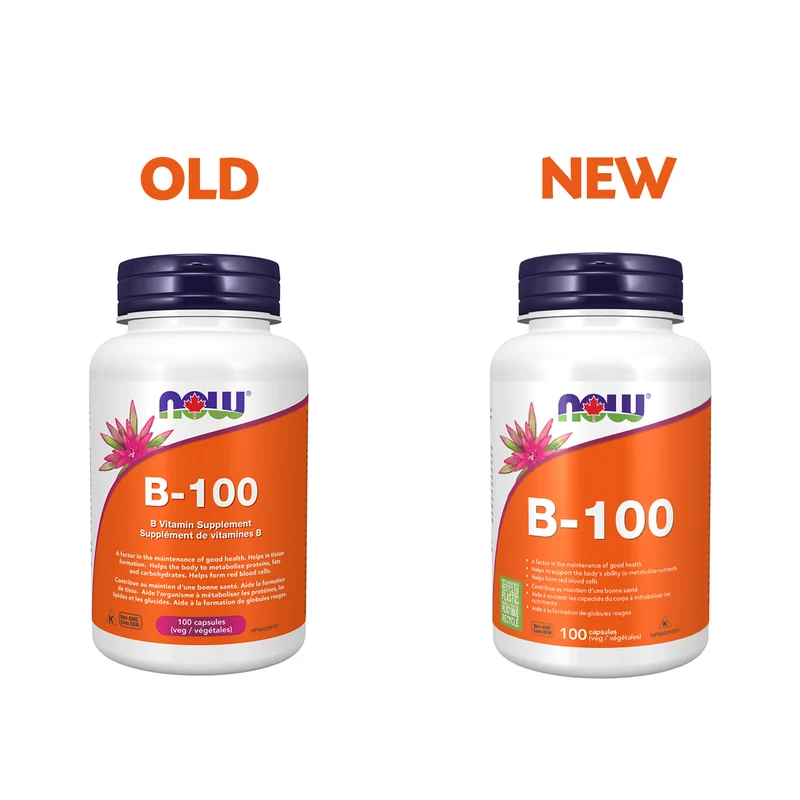 NOW - Vitamin B-100 | 100 Veg Capsules