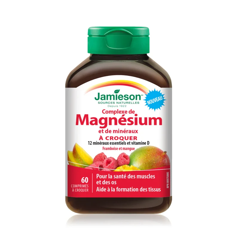 Jamieson - Magnesium Mineral Complex | 60 Chewable Tablets