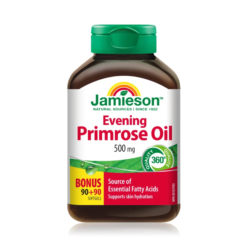 Jamieson - Evening Primrose Oil, 500 mg | 90 + 90 Softgels
