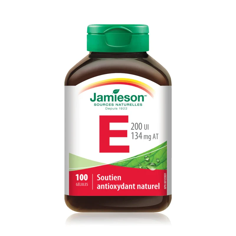 Jamieson Vitamin E, 200 IU | 100 Softgels