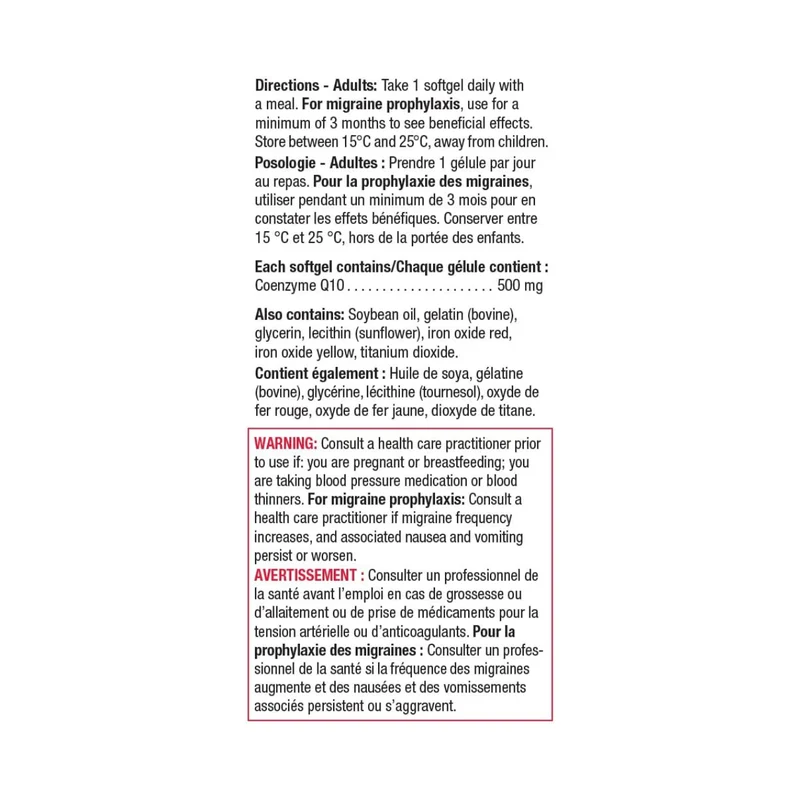 Jamieson - CoQ10, 500mg | 30 Softgels