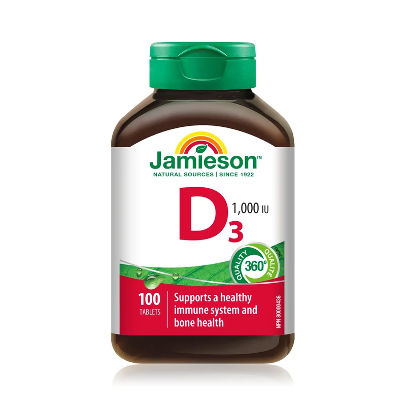 Jamieson-Vitamin D3, 1000 IU | 100 Tablets