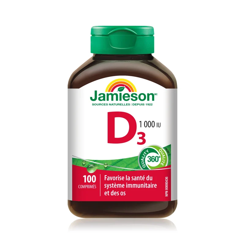 Jamieson-Vitamin D3, 1000 IU | 100 Tablets