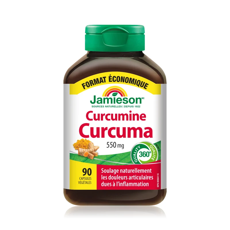 Jamieson - Curcumin Turmeric, 550mg | 90 Vegetarian Capsules