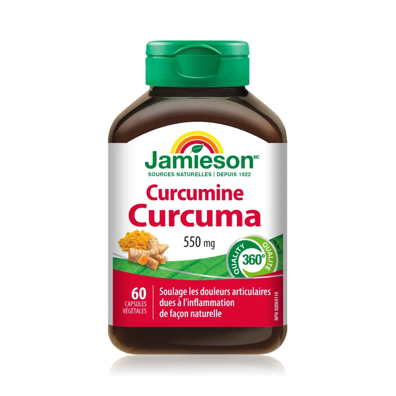 Jamieson - Curcumin Turmeric, 550mg | 60 Vegetarian Capsules