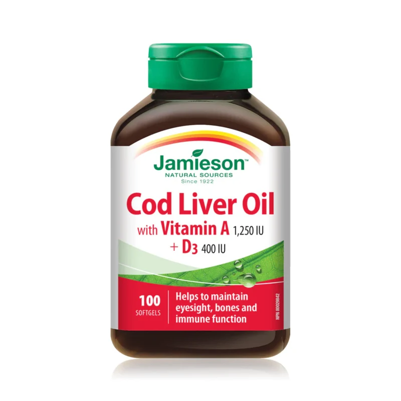 Jamieson - Cod Liver Oil | 100 Softgels