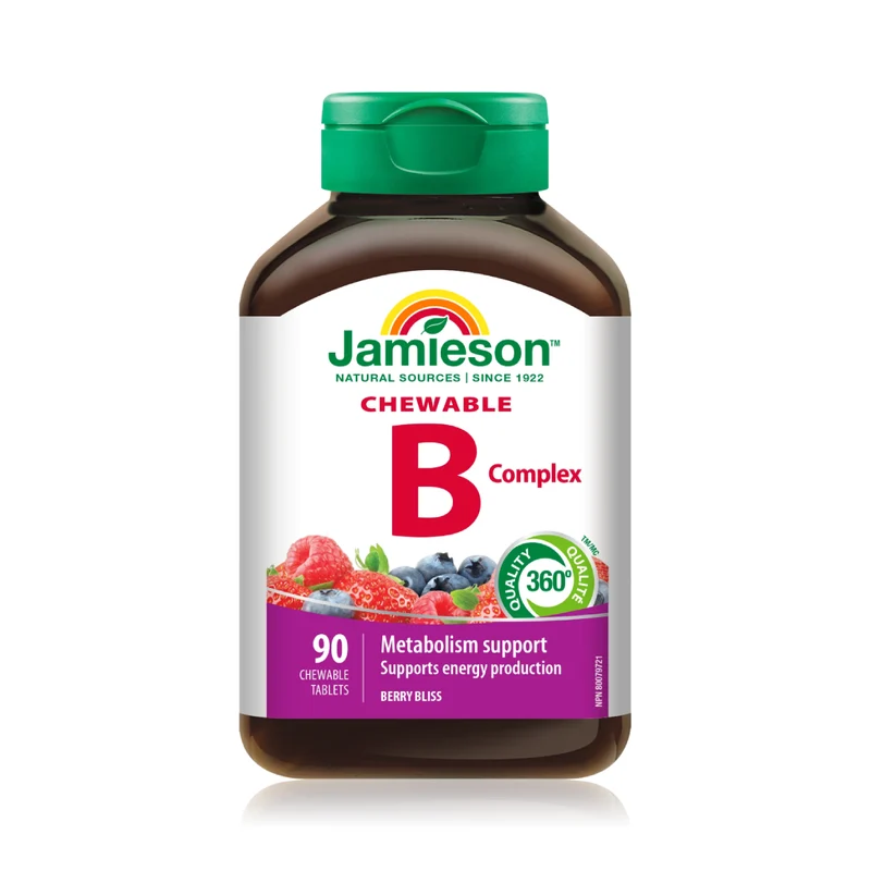 Jamieson - Chewable B Complex - Berry Bliss | 90 Chewable Tablets