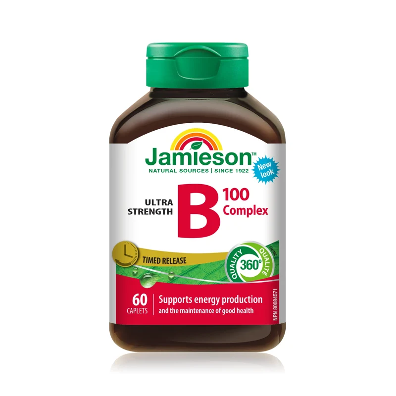Jamieson - B 100 Complex, Ultra Strength, Timed Release | 60 Caplets