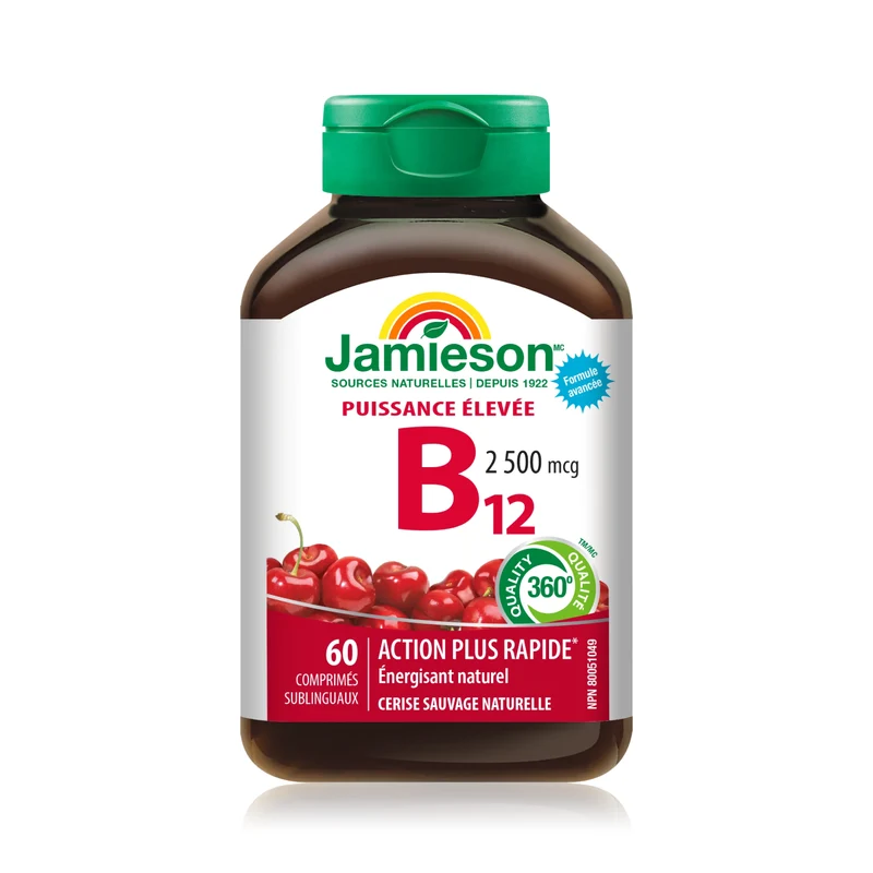 Jamieson - Vitamin B12, 2500 mcg | 60 Sublingual Tablets