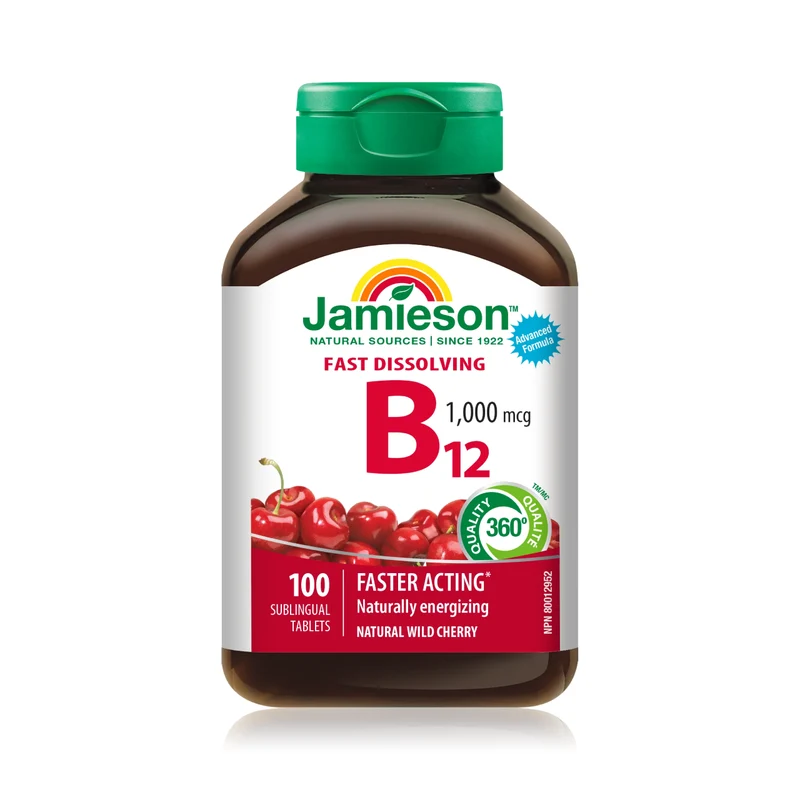Jamieson - Vitamin B12 1000 mcg | 100 Sublingual Tablets
