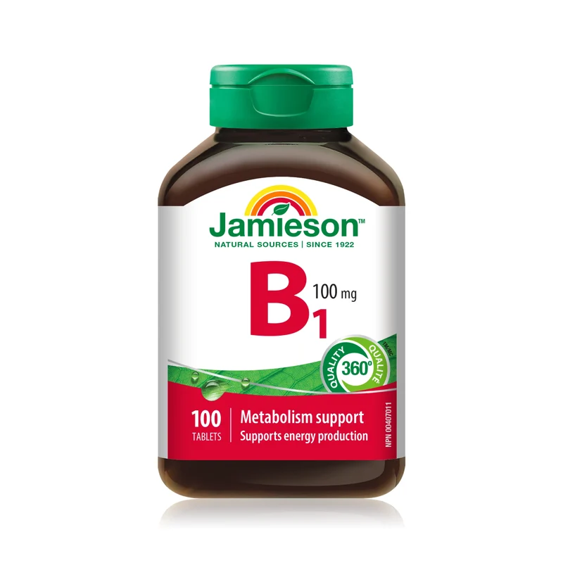 Jamieson - Vitamin B1 100 mg | 100 Tablets