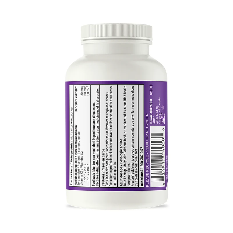 AOR - Vitamin K2 | 60 Softgels
