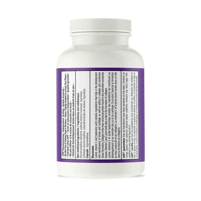 AOR - Lysine, Vitamin C, and Hyaluronic Acid | 60 Capsules