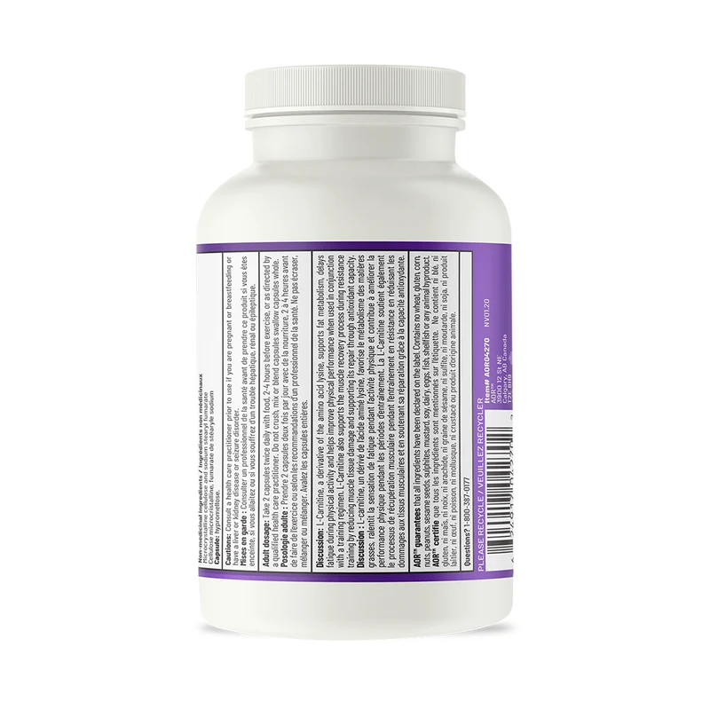 AOR - L-Carnitine | 120 Capsules