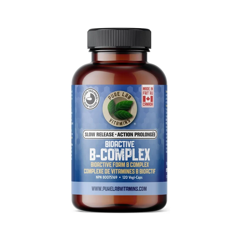 Pure Lab Vitamins - Slow Release Bioactive B Complex | 120 Vegi-Caps*