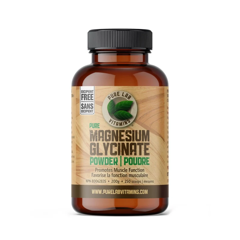 Pure Lab - Pure Magnesium Glycinate Powder 200 g | 250 Scoops*