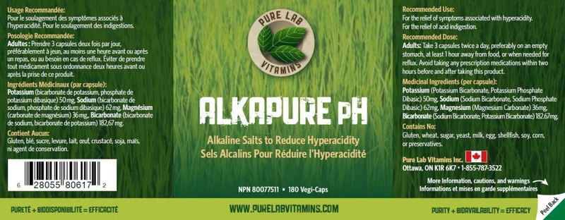 Pure Lab - Alkapure pH | 60 Veg Caps