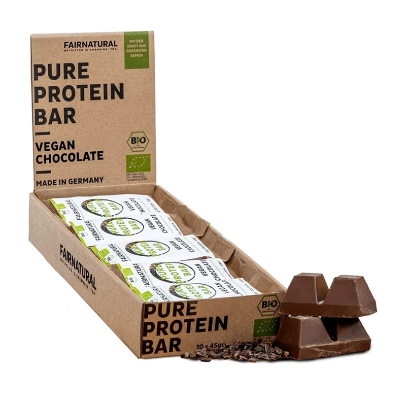 Barre protéinée bio Vegan chocolat sans soja