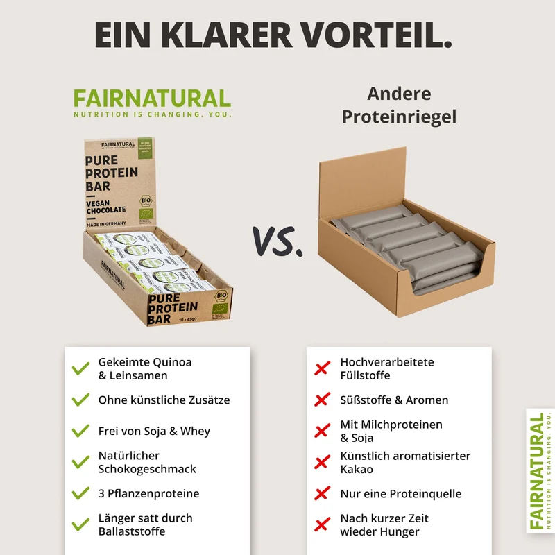 Barre protéinée bio Vegan chocolat sans soja