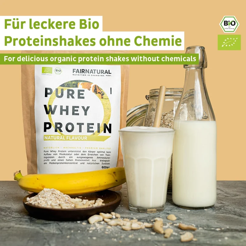 Poudre de protéines de lactosérum biologique Neutre
