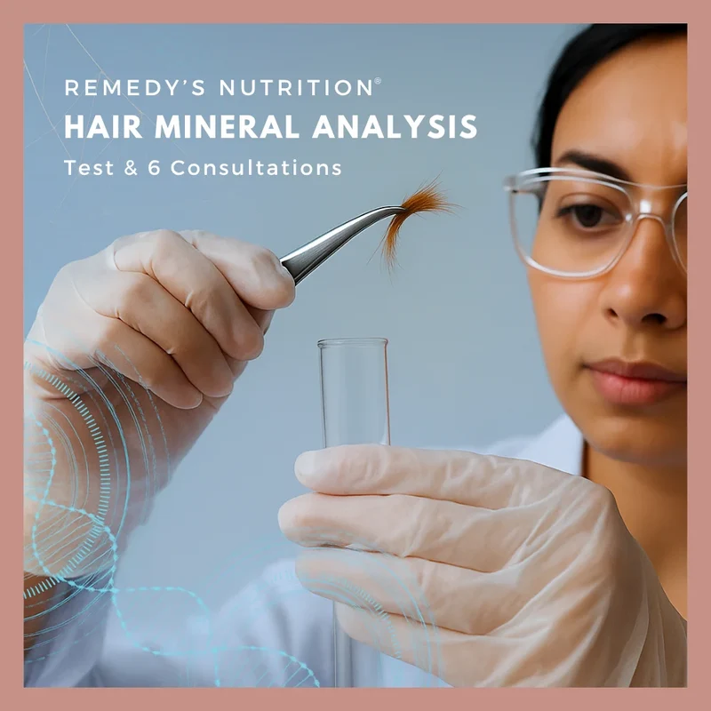 Analyse minérale des tissus capillaires (HTMA) — Test capillaire + 6 consultations