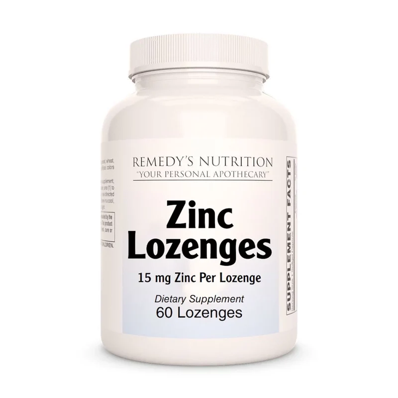 Pastilles de zinc 15 mg, 60 et 120 pastilles