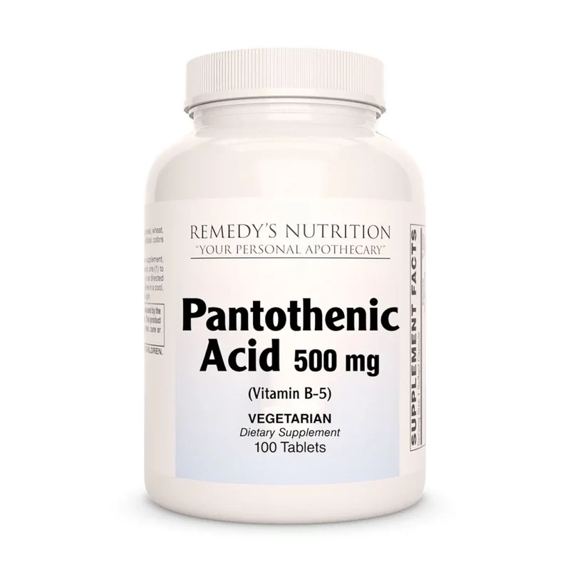 Acide pantothénique (vitamine B-5) 500 mg, 100 comprimés