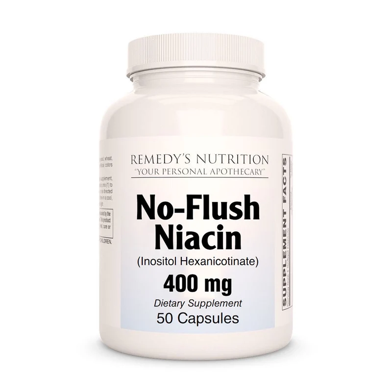 Niacine (vitamine B-3) 400 mg, 50 capsules végétaliennes