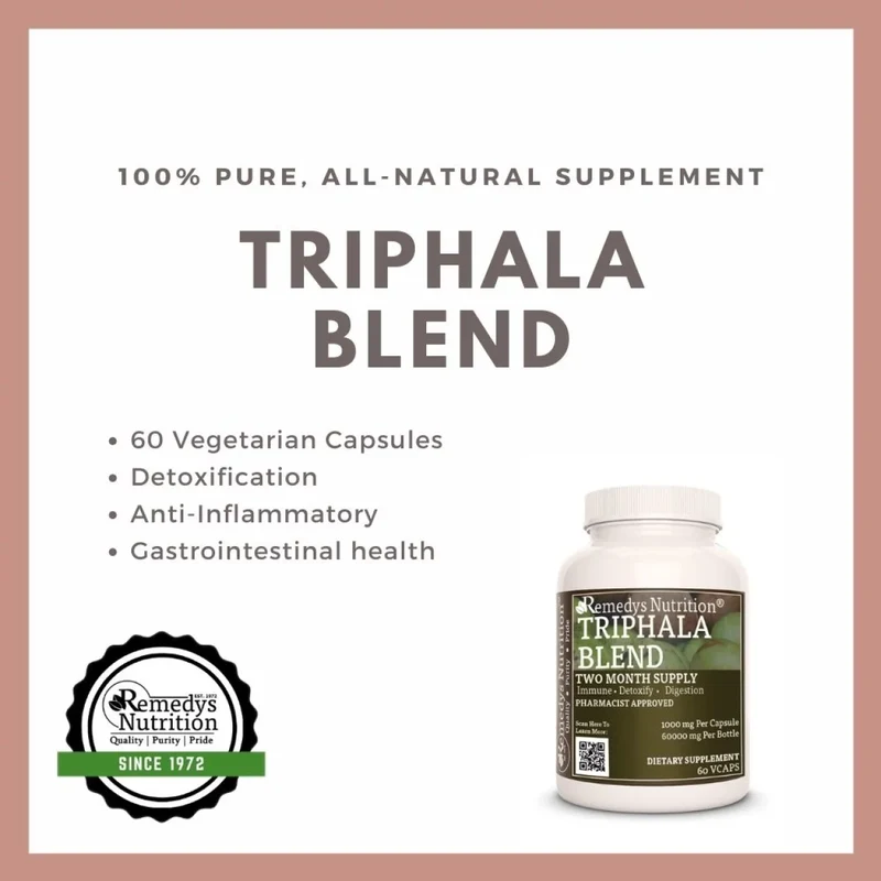Triphala Blend™ 1000 mg 60 gélules végétaliennes