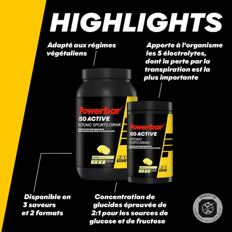 Boisson isotonique Isoactive Powerbar