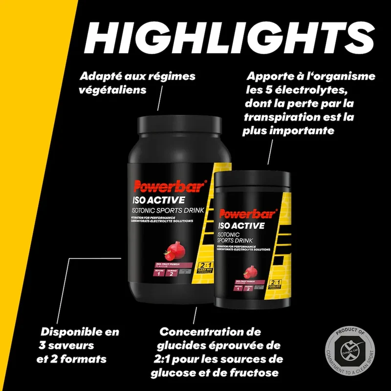 Boisson isotonique Isoactive Powerbar