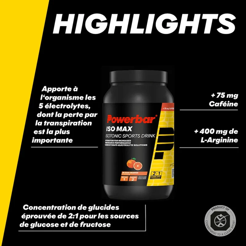 Boisson isotonique Isomax Powerbar