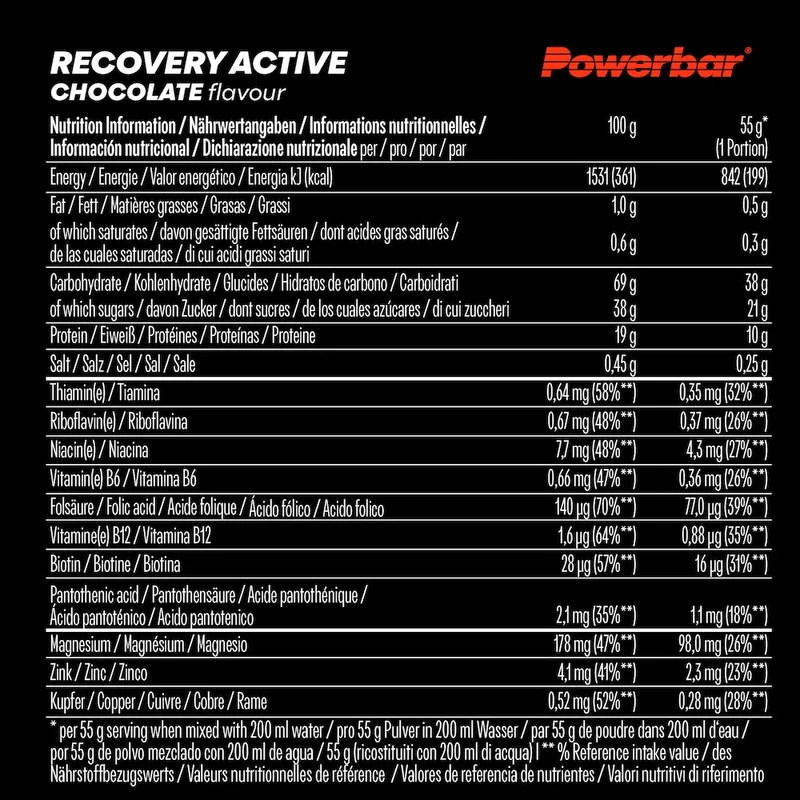 Boisson de récupération Recovery Active Powerbar