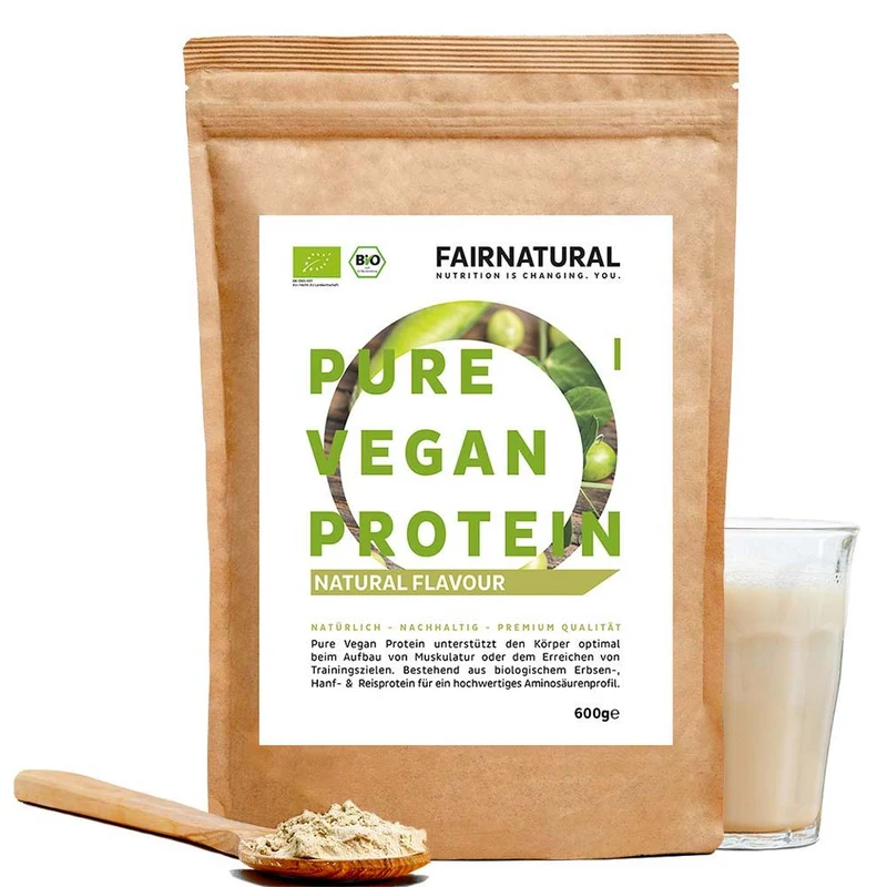 Poudre de protéine végétalienne bio Neutre sans soja