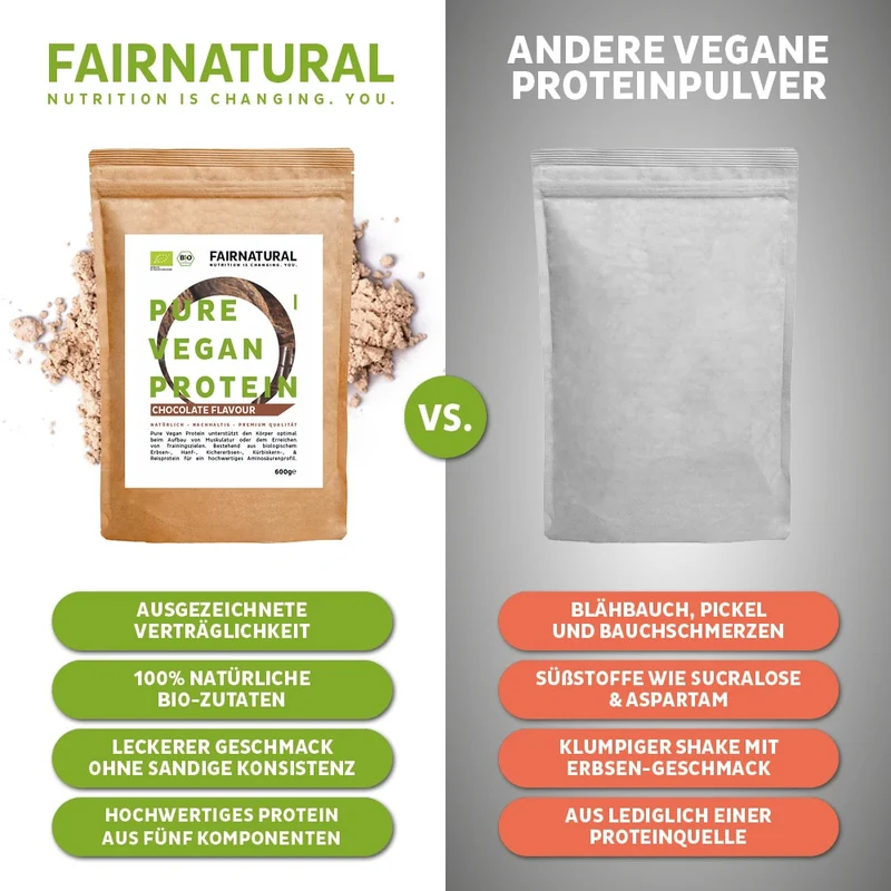 Bio Veganes Proteinpulver 3er-Bundle (Sorten frei wählbar)