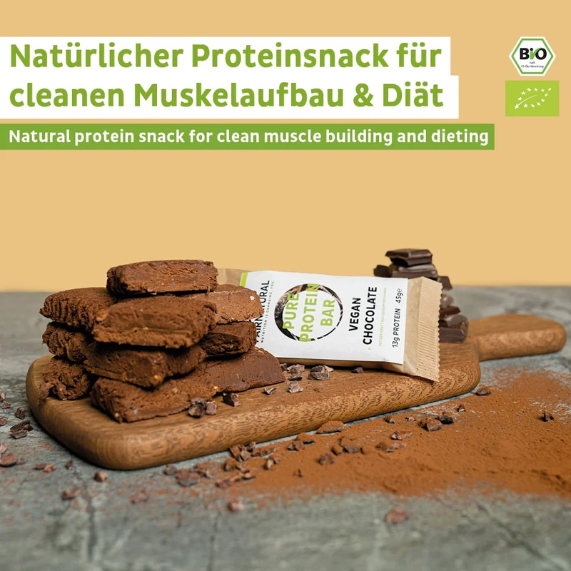 Barre protéinée Bio Vegan au chocolat à l'unité