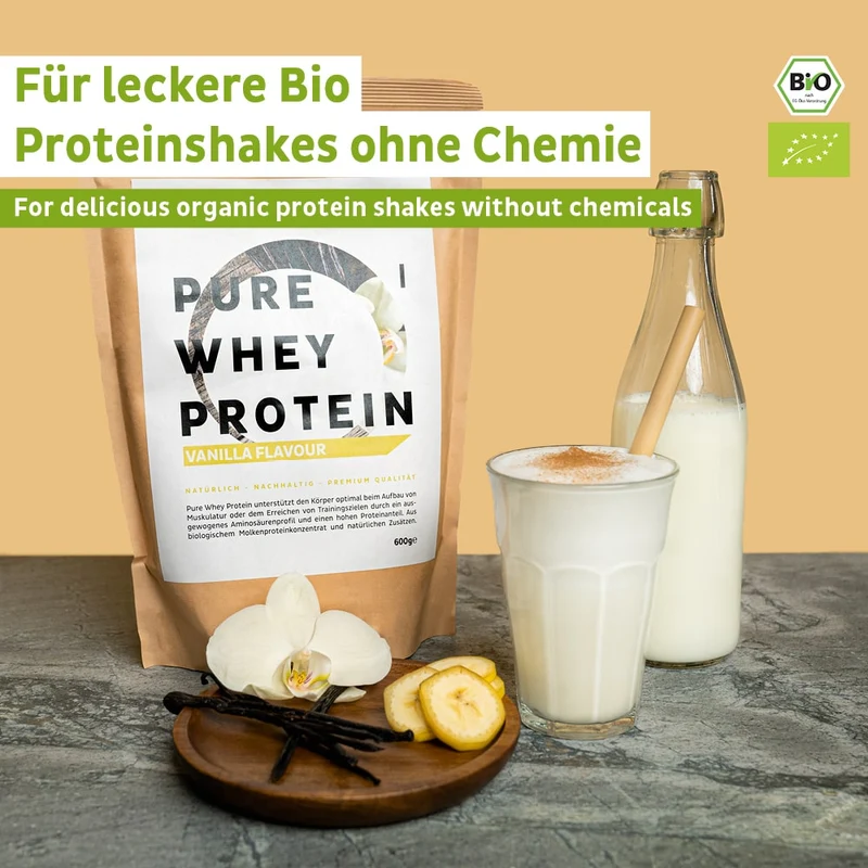 Bio Whey Proteinpulver 3er-Bundle (Sorten frei wählbar)