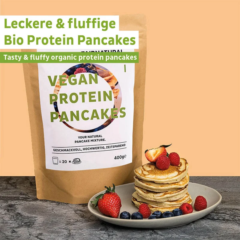 Pancakes protéinés bio végétaliens