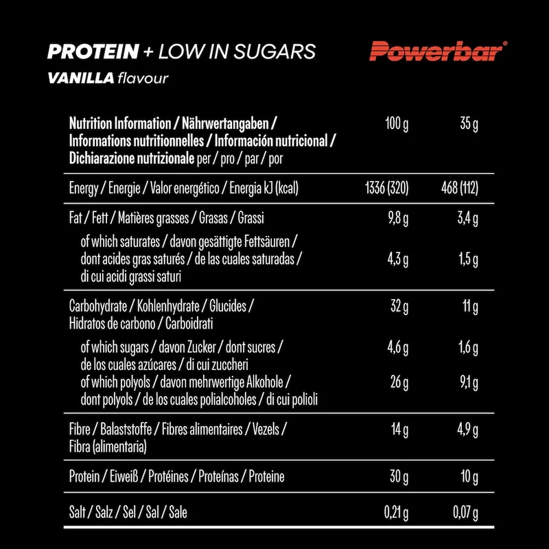Barres Protein+ Low In Sugar Powerbar